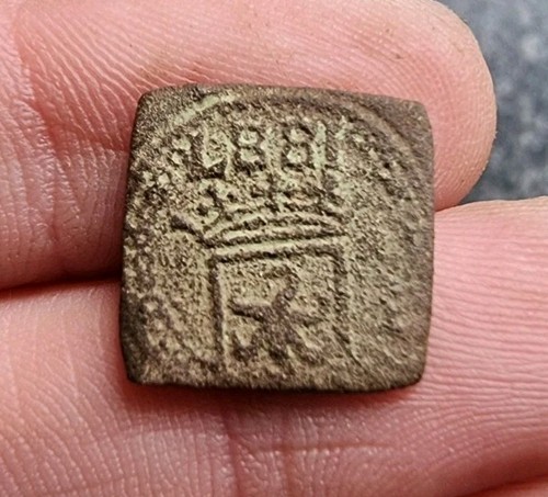 Medieval coin weight écu - Écu, d'or