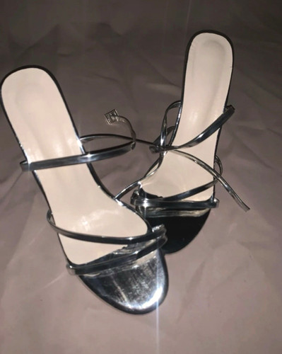 Shein women silver strappy - shein,