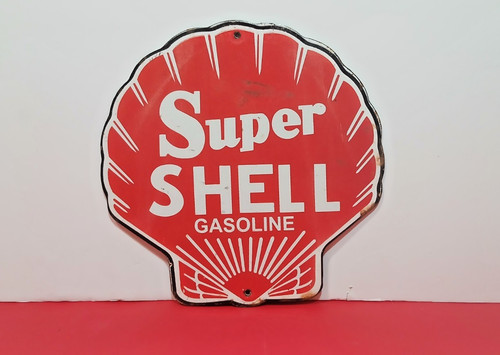 Vintage super shell gasoline - shell,