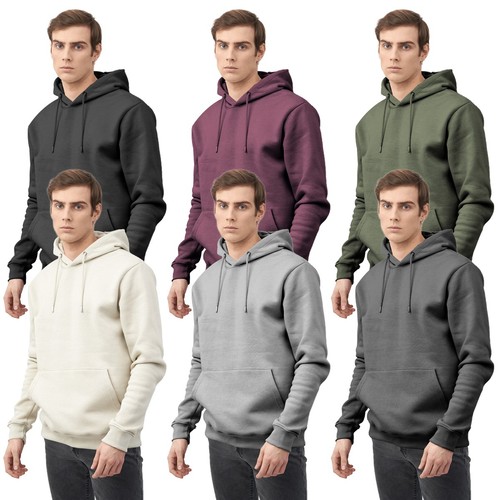 Men fleece pullover - pullover, hoodie