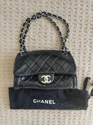 Authentic chanel black leather - chanel,