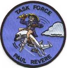 4" USAF AIR FORCE PAUL REVERE TASK FORCE BLUE EMBROIDERED JACKET PATCH