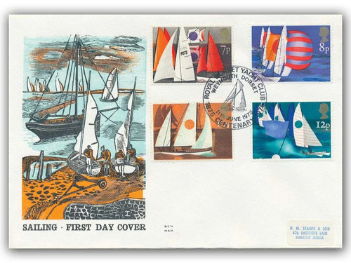 1975 sailing fdc - fdc, dorset