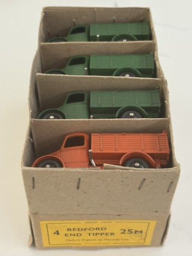Dinky 25m bedford end tipper - dinky,