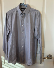 Cedar Wood State Men’s Regular Fit Dress Shirt Size 15.5" Gray