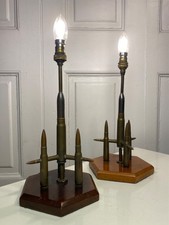 A Pair of WW2 Trench Art Lamps dated 1943.