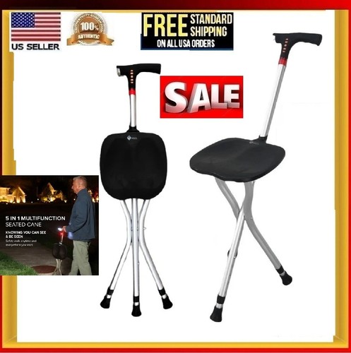Folding walking cane - folding,