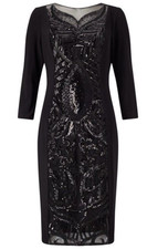 Adrianna Papell Black Sequin