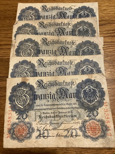 Lot germany banknotes - of, 5