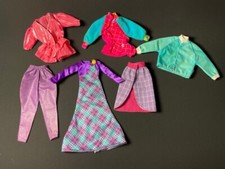 Mixed set Barbie purple trousers blouse jacket skirt dress Ken fit 12” doll 2