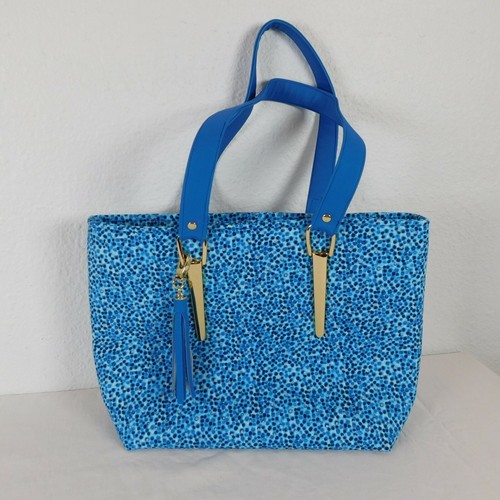 Blue dotted glitter cotton - blue,