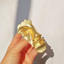 Large face mask brooch vintage - large,