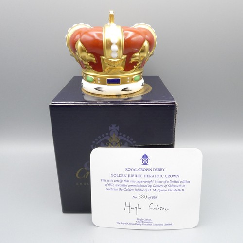 Crown derby paperweight - crown, queens