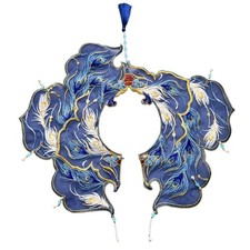 Embroidery Feathered Tassels