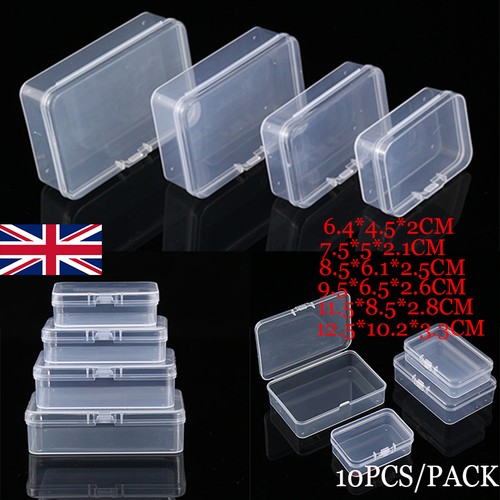 10pc mini clear - plastic, small