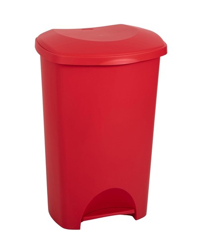 50l durable plastic red pedal - 50l,