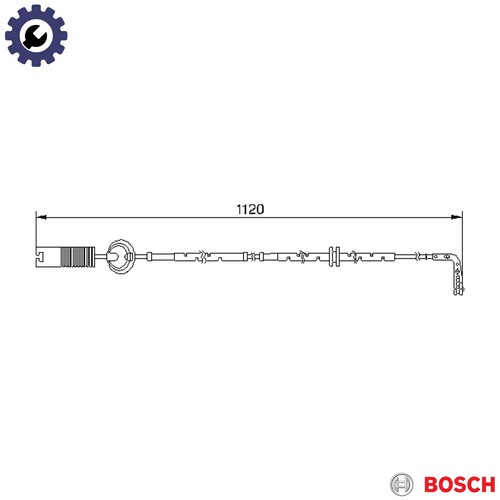 Warning contact brake pad - warning,