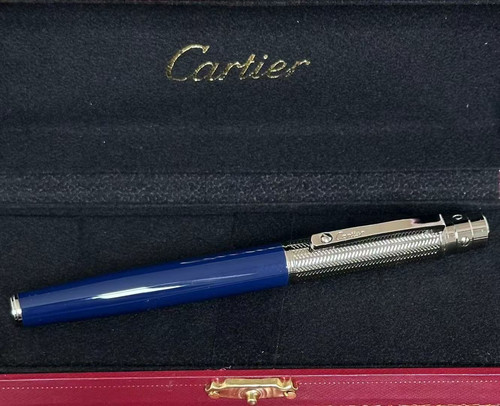 Cartier blue striped cap
