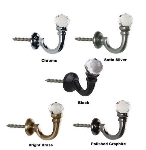 Curtain tie back hooks - back,