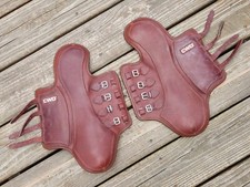 CWD Brown Leather Hind Cross Country Jump Protective Boots - Size 2 (Cob) - NWOT