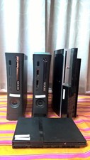 Ps3 CECHH03,PS2 Slim and 2 Xbox 360 consoles For parts or repairs