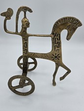 Vintage Brass Greek Horse