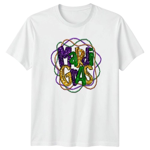 Mardi gras glitter - glitter, beads