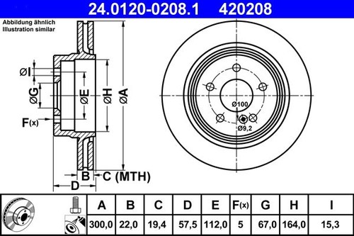 Brake disc ate - brake,