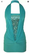 Women Sequin Halter Neck