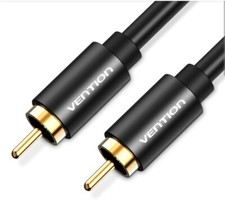 RCA Coaxial Digital Audio Cable 1.5m Black Metal Type