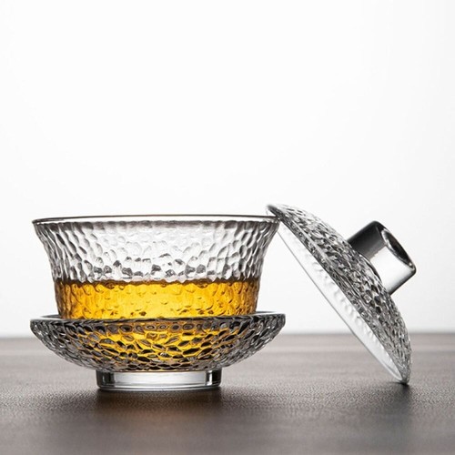 Transparent glass gaiwan - transparent,