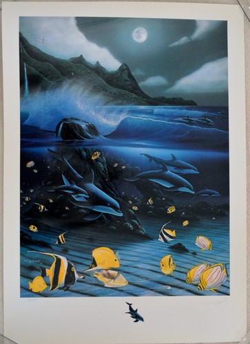 Wyland hanalei bay mixed media - wyland,