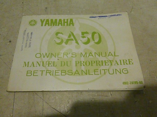 Yamaha sa50 passola owners - sa50,