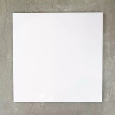 600 X 600 Plain White Porcelain Floor Tiles (new)