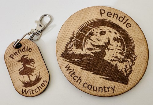 Lovely wooden pendle witch - lovely,