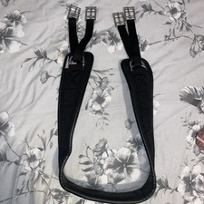 . Aerborn 56” Synthetic Black Elasticated Girth Wipe Clean 