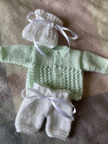 Hand knitted dolls clothes - knitted, to