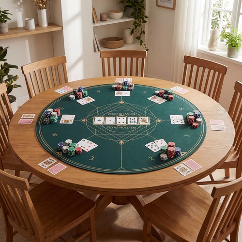 Round poker mat for - poker,