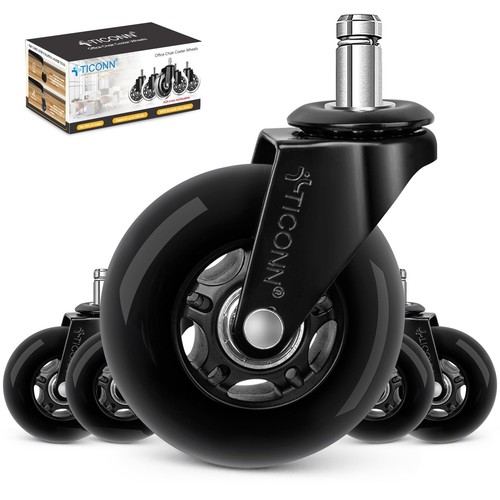 Office chair caster wheels - wheels, set