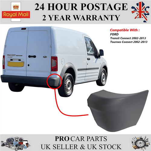 Rear bumper corner end right - rear,