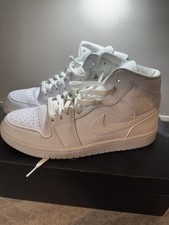 Jordan 1 Mid Triple White 2021