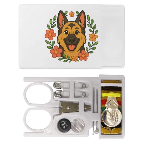 German shepherd floral - 'german,