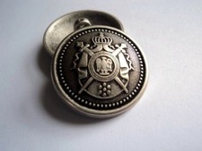 M2089 LARGE COAT OF ARMS SILVER & BRASS & GOLD METAL BUTTONS 15-18-21-23-26mm