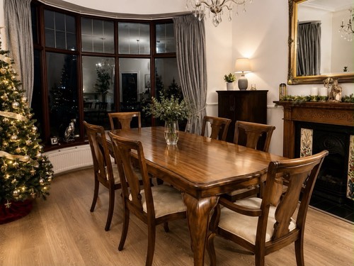 Solid wood dining - dining, 6