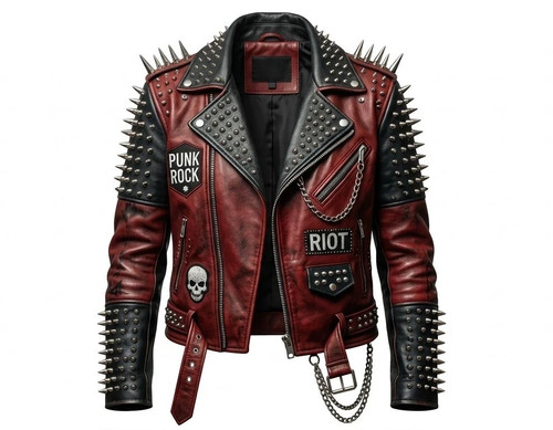 Men punk rock studded - men's,