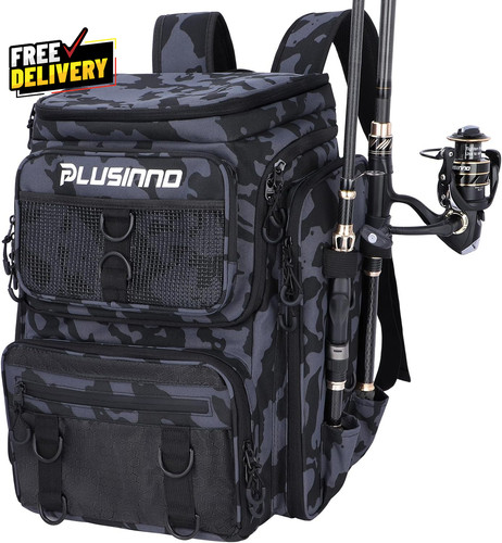 Fishing backpack with rod - fishing,