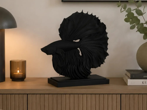 Majestic betta fish statue - betta,
