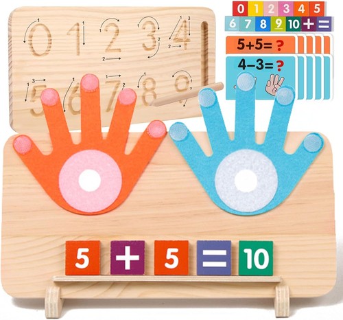 Wooden math counting toys - math,