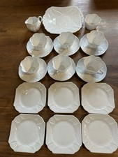 Shelley Dainty White 21 Piece Tea Set