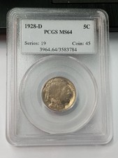 1928-D Buffalo Nickel 5C PCGS